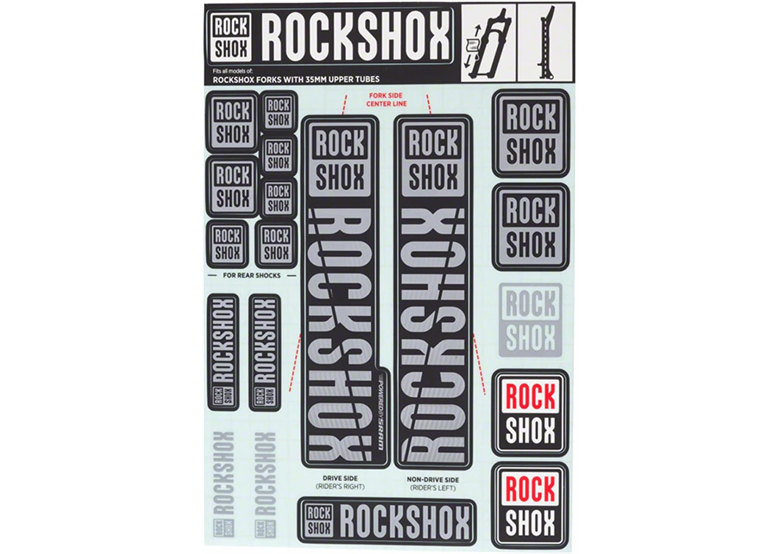 Naklejki na amortyzator ROCK SHOX Pike/Lyrik/Yari/Domain/Revelation