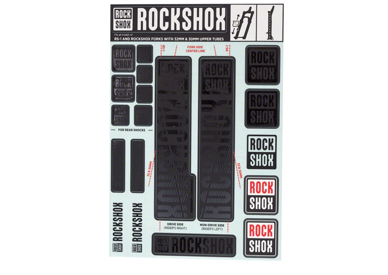 Naklejki na amortyzator ROCK SHOX RS1