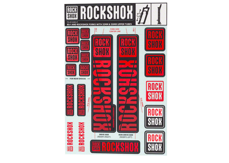 Naklejki na amortyzator ROCK SHOX RS1