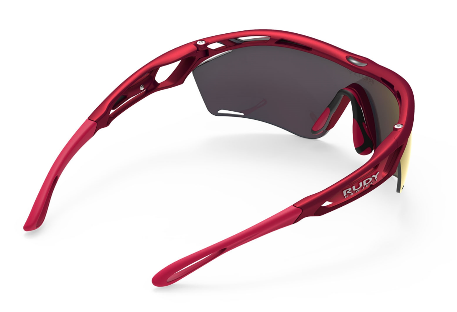 Lunettes De Soleil Rudy Project TRALYX + SLIM - Verres Multilaser Dorés - Monture Blanche - Neuf Avec Défauts Mineurs