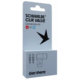 Zestaw do konwersji SCHWALBE Clik Valve SV-SCV + końcówka do pompki