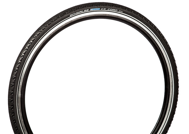 Pneu Schwalbe CX Comp Mixte - Pour Vélo Route Et Chemins, Dimensions 35-622, Structure 50epi