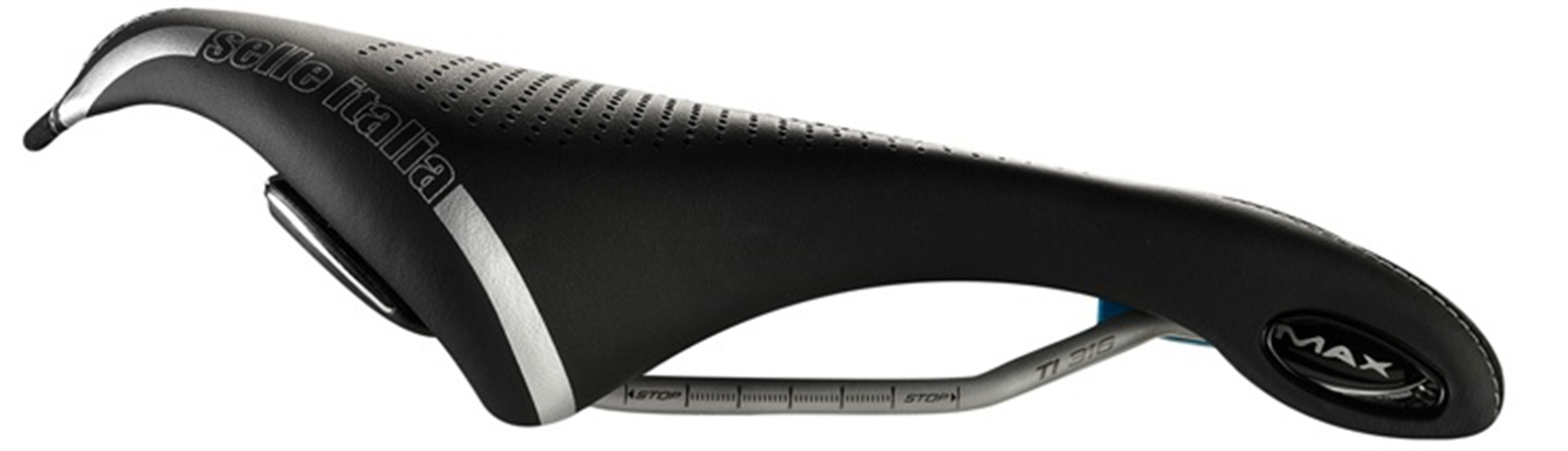 Selle De Vélo Selle Italia Max Flite Gel Superflow - Titane, Noir, Taille L3, Avec Gel, Pour Vélo De Route