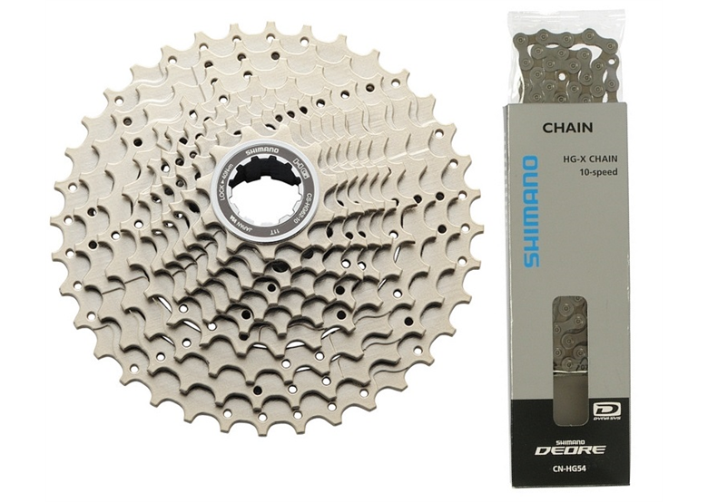 Zestaw kaseta z łańcuchcem SHIMANO Deore CS-HG62 + CN-HG54