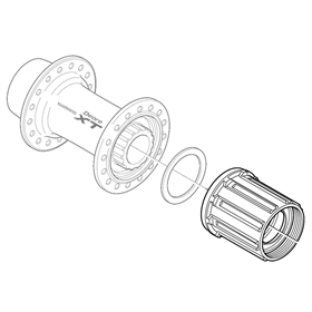 Bębenek piasty SHIMANO Deore XT FH-M775/M770