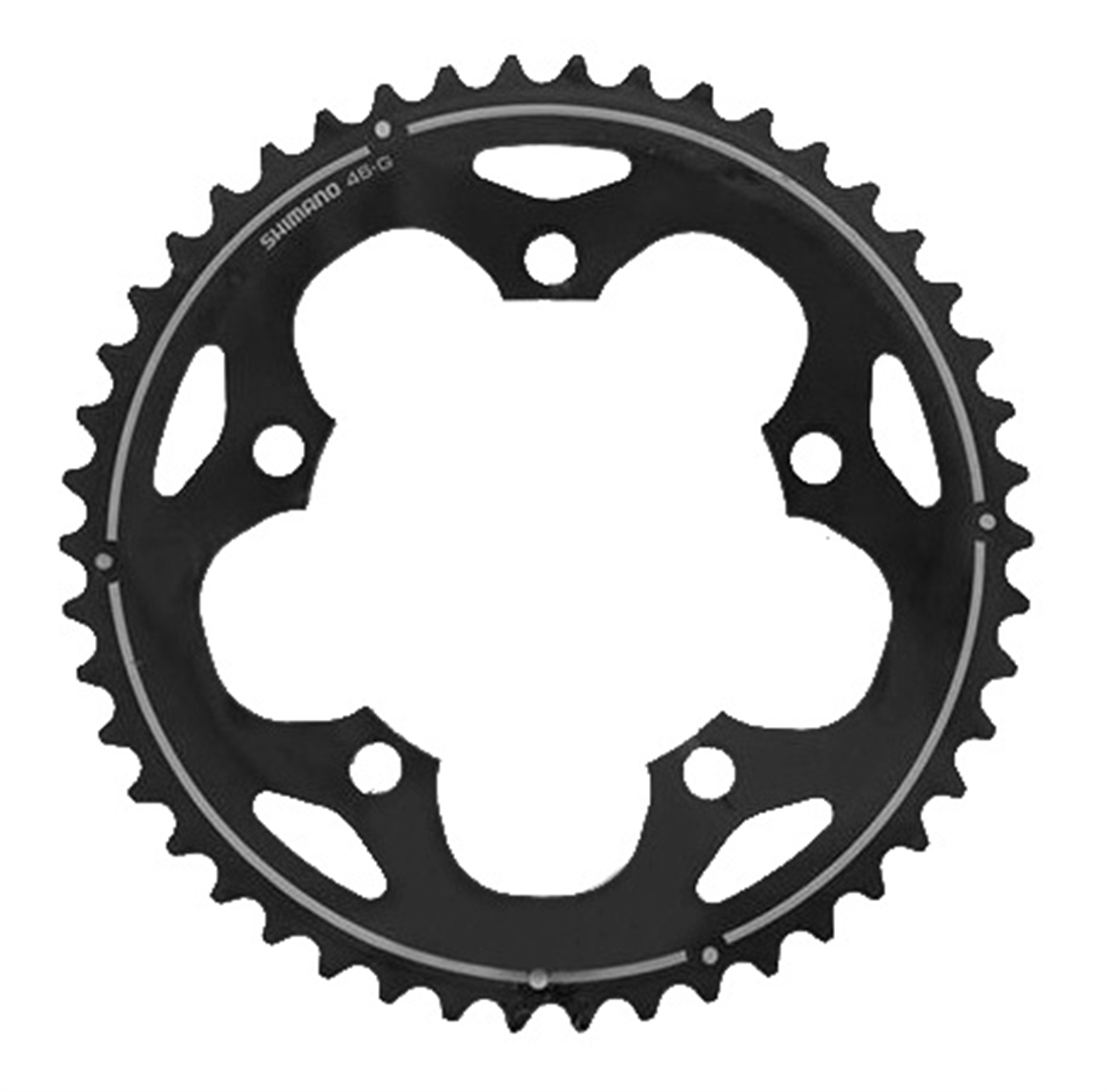 Pédalier Shimano FC-CX50 - 46/36 Dents, 170mm, 10 Vitesses - Noir (Neuf, Léger Défaut Possible)
