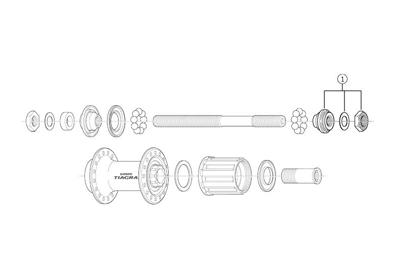 Stożek piasty tylnej SHIMANO FH-4500