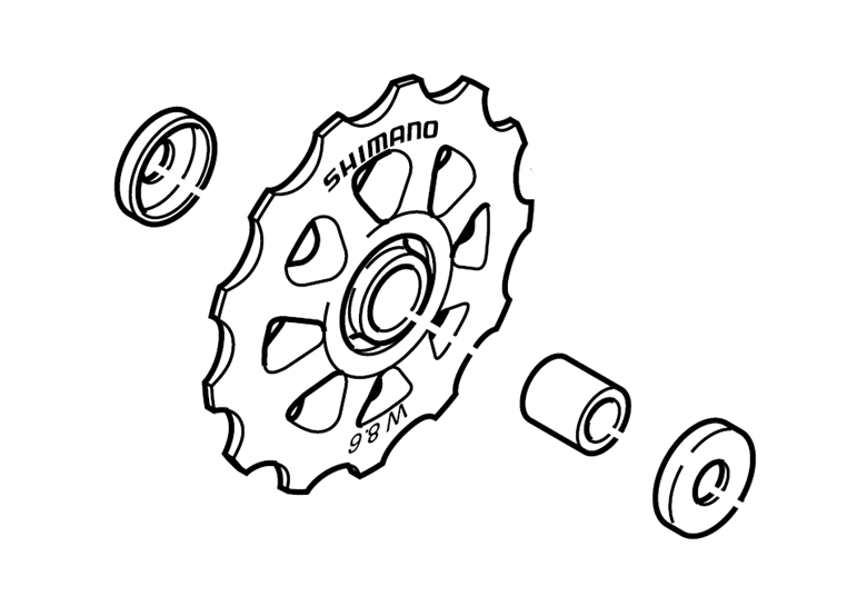 Kółko przerzutki SHIMANO RD-C050 TX70 / TX50 / TX30