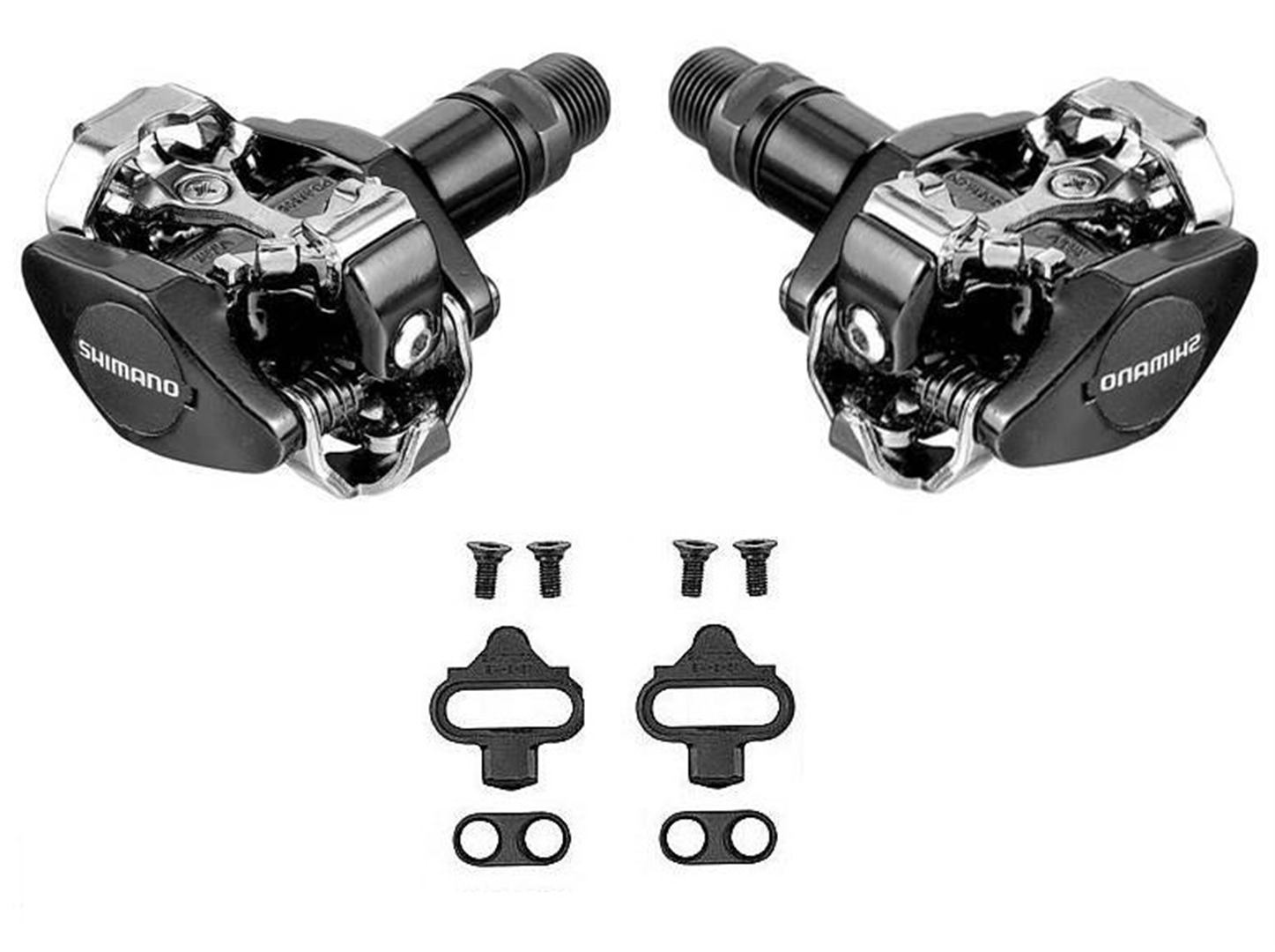 Pédales VTT Shimano M505 SPD Avec Cales SM-SH51 - Poids 440g équipement Cyclisme Performance