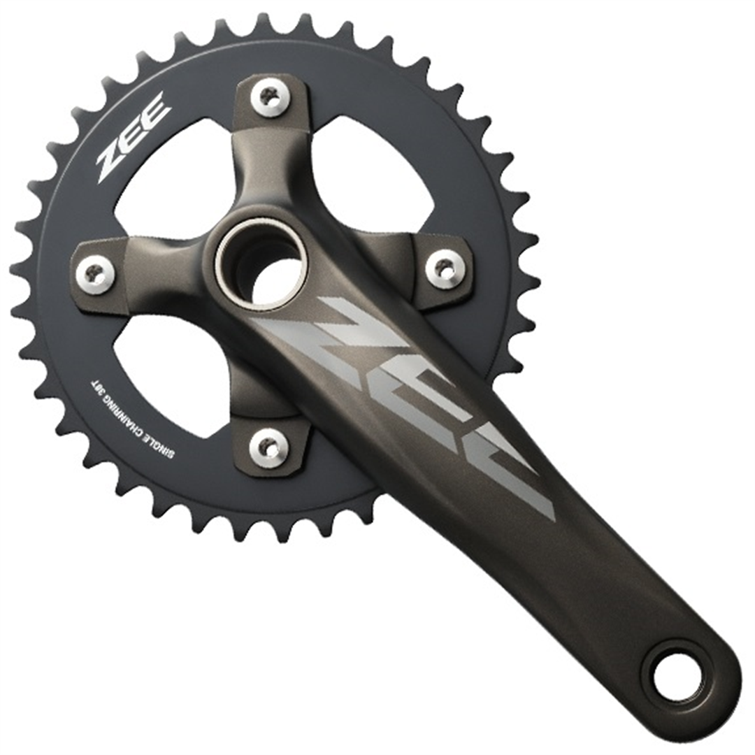 Pédalier Shimano Zee FC-M640 - Technologie Hollowtech II, Axe En Acier, Pour VTT Et Vélo Tout-terrain