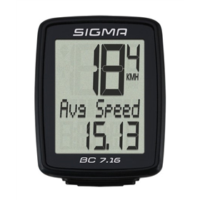 Licznik rowerowy przewodowy SIGMA BC 7.16