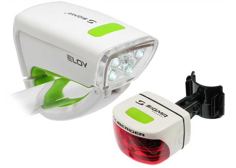 Zestaw lampek rowerowych SIGMA Eloy + Cuberider