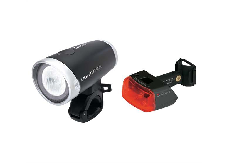 Zestaw lampek rowerowych SIGMA Lightster + Cuberider II
