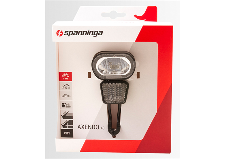 Éclairage avant VAE Spanninga X&O 30 à batterie VAE - Accessoire vélo