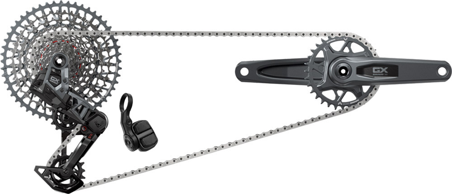 パーツ SRAM GX Eagle, DUB, T-Type, 34T, 170mm SRAM GX EAGLE DUB クランクセット 170mm 175mm 34T 32T MTB