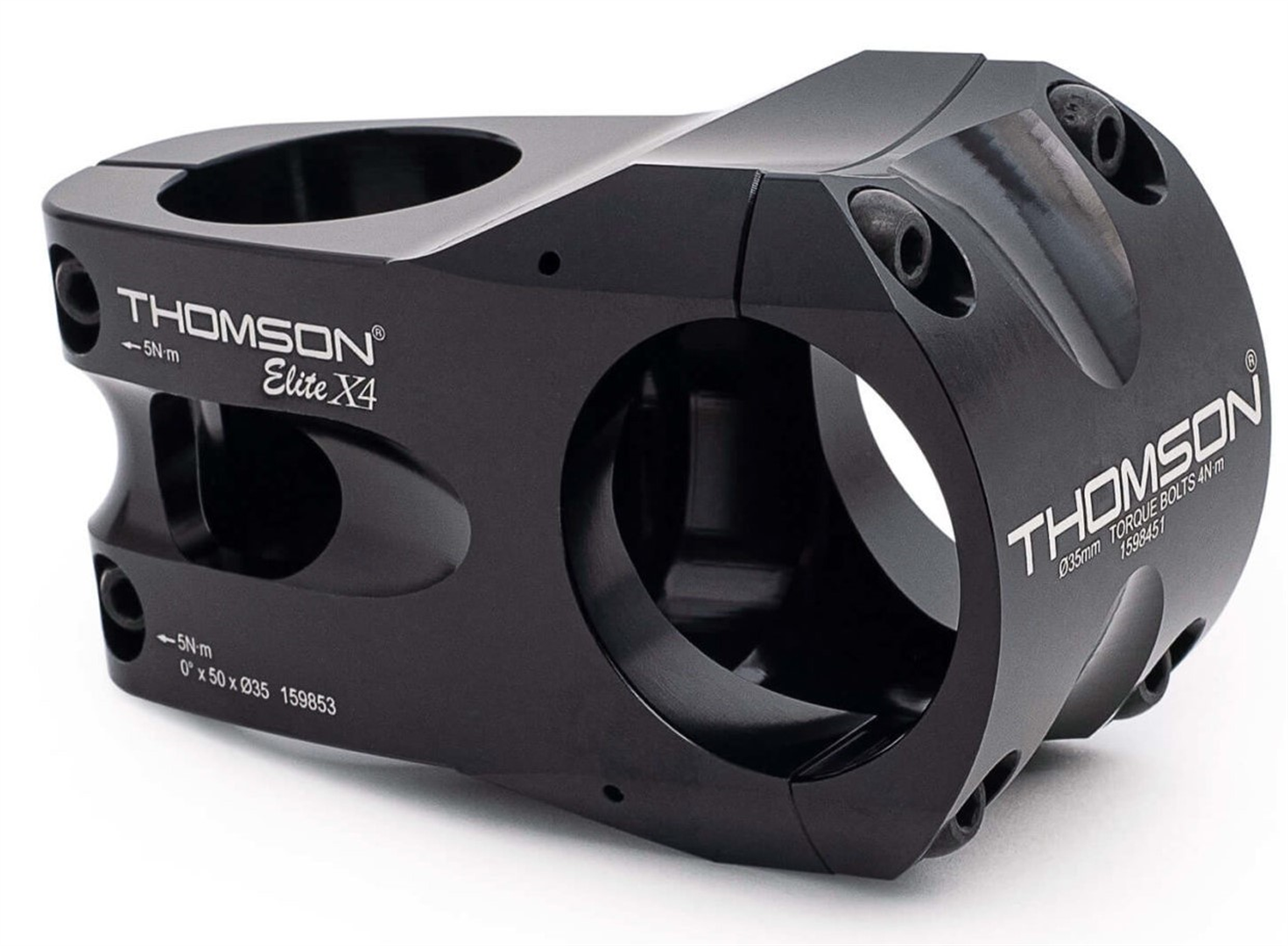 THOMSON elite x4 stem 0° 80mm Thomson Elite X4 Stem [SM-E163-BK]