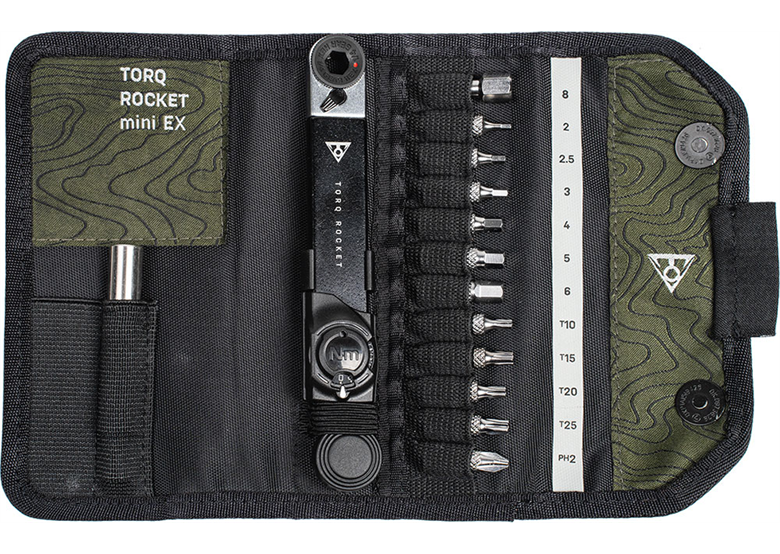 Klucz dynamometryczny z zestawem końcówek TOPEAK Torq Rocket Mini EX