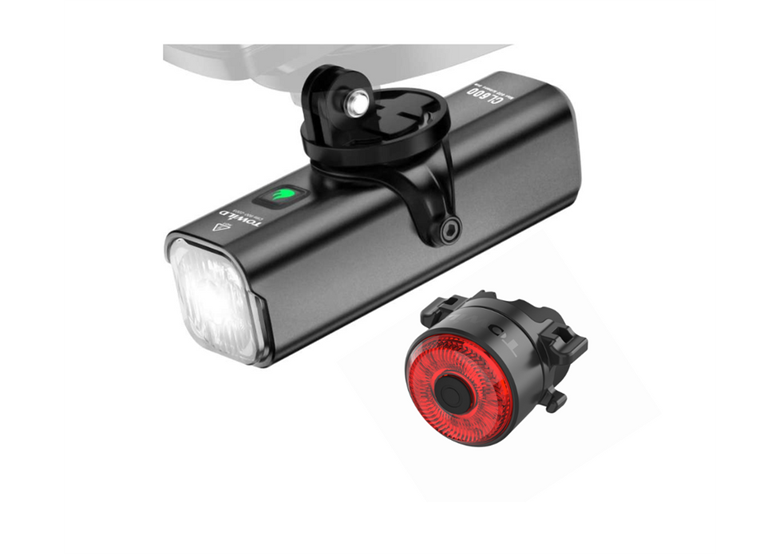 Zestaw lampek rowerowych TOWILD CL600 + TL03 + Pilot