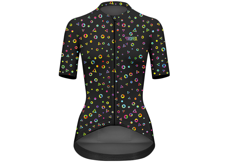 Koszulka kolarska damska TROFEO. Disco Black