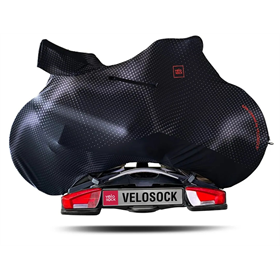 Pokrowiec rowerowy do transportu VELOSOCK Carbon Black Wodoodporny