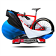 Pokrowiec rowerowy do transportu VELOSOCK Carbon Blue Wodoodporny