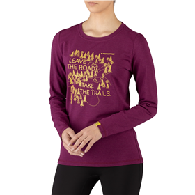 Koszulka rowerowa damska z długim rękawem VIKING Lako Bamboo Lady