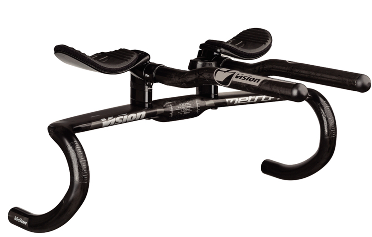 VISION metron 4D Flat MAS 400mm フレア10mm Vision Metron 4D Flat M.A.S. Handlebar - black | BIKE24
