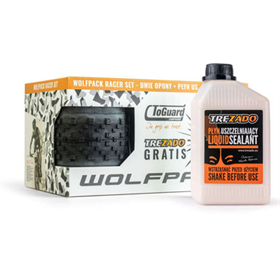 Zestaw opon + płyn uszczelniający WOLFPACK Race