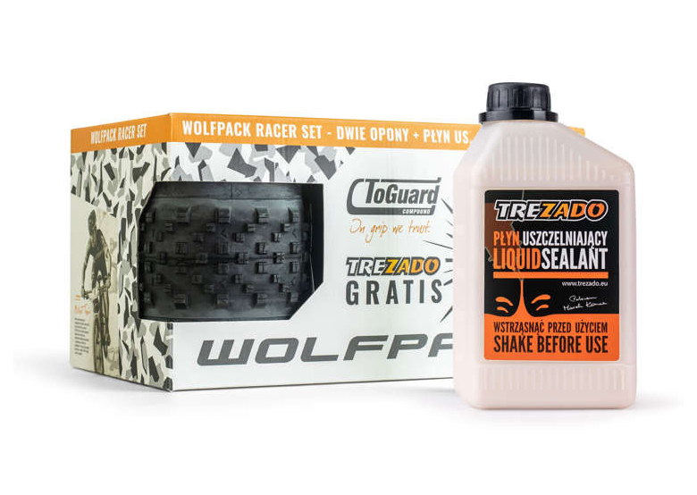 Zestaw opon + płyn uszczelniający WOLFPACK Speed