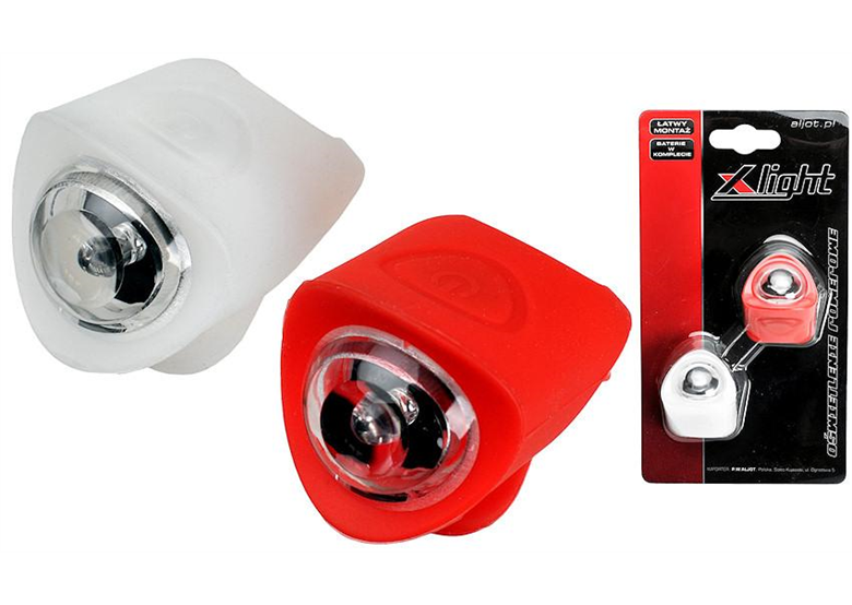 Zestaw lampek rowerowych X-LIGHT Silcon XC-134