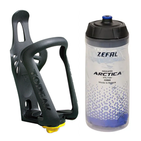 Bidon ZEFAL Arctica + Koszyk na bidon TOPEAK Modula Cage EX