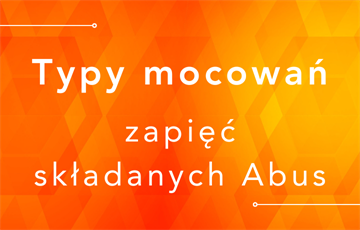 Typy mocowań zapięć składanych Abus