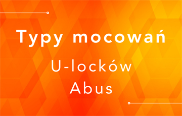 Typy mocowań U-locków Abus: